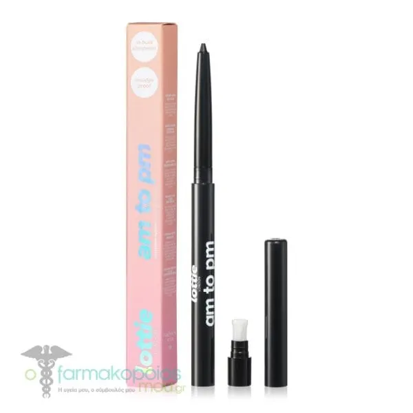 Lottie London AM-PM Retractable Eyeliner Μολύβι Ματιών, 1.1g - BLACK