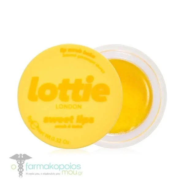 Lottie London Mango Sorbet Sweet Lips Scrub & Balm Moisturizing Lip Scrub, 9g