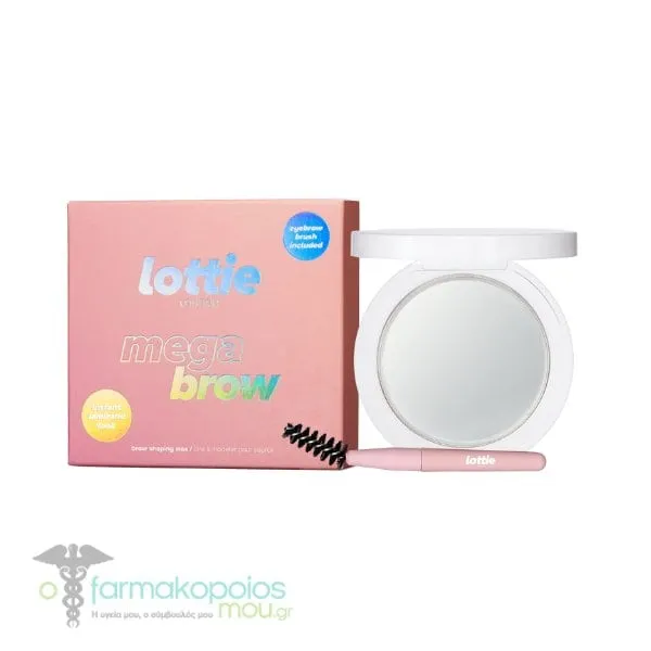 Lottie Mega Brow Wax & Brush Set, 4g - Clear