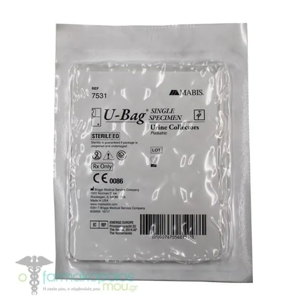 Mabis U-Bag Pediatric Urine Collection Bag (7531), 1pc