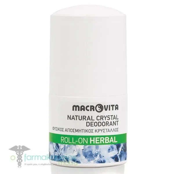 Macrovita Herbal Deodorant Crystal in Roll-On, 50ml