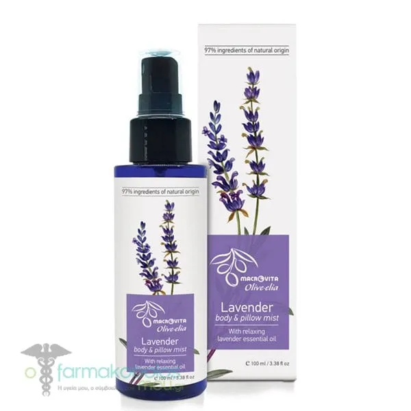 Macrovita Olive-Elia Lavender Body & Pillow Mist, 100ml