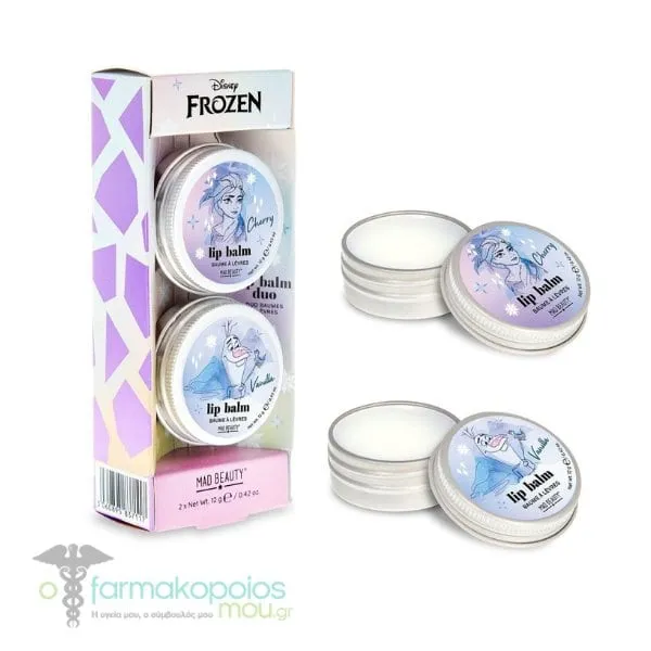 Mad Beauty Frozen Moisturizing Lip Balm 2x12g, 1set