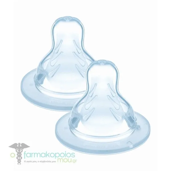 Mam Silicone Nipple that Does Not Drip (N.3 - 4m +), 2pcs