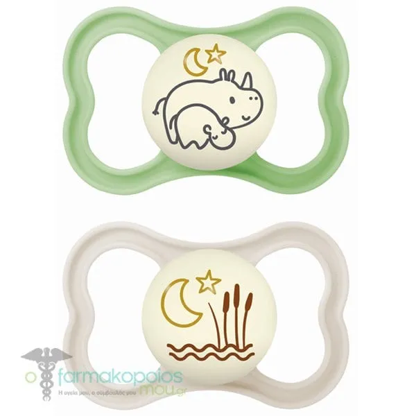 Mam Air Orthodontic Silicone Soother 16m+ (275S), 2pcs - Σομόν-Μπέζ