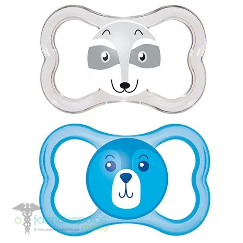 Mam Air Orthodontic Silicone Soother 16m+ (275S), 2pcs - Μπλέ