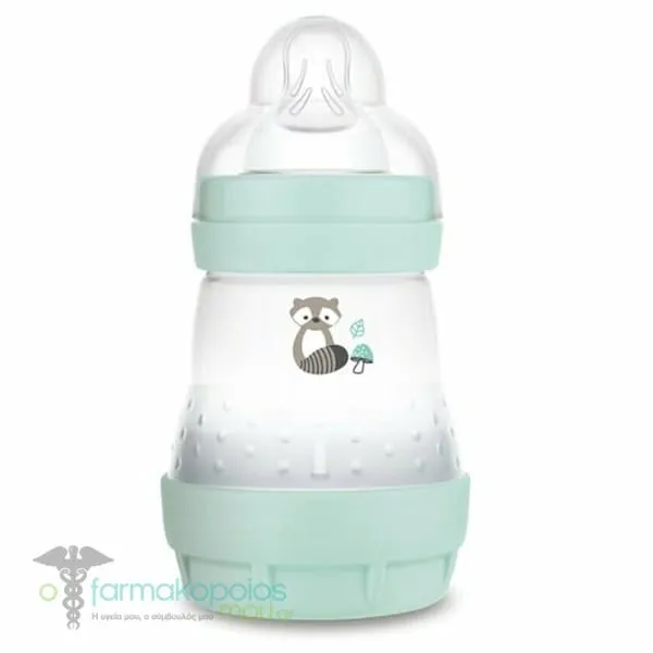 Mam Anti-Colic Baby Bottle Silicone Teat 0m+ (350S), 160ml - Σιέλ