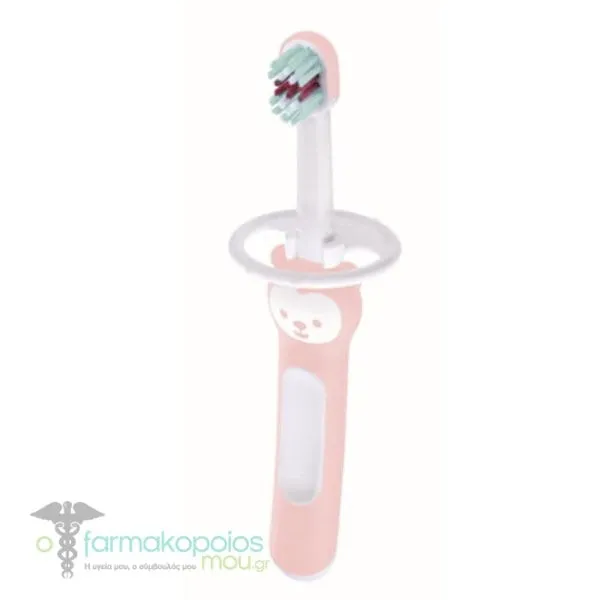 Mam Baby's Brush with Safety Shield 6m+ (606), 1pc - Ρόζ