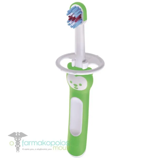 Mam Baby's Brush Βρεφική Οδοντόβουρτσα Με Ασπίδα Προστασίας 6m+ (606), 1τεμ - Πρασινο