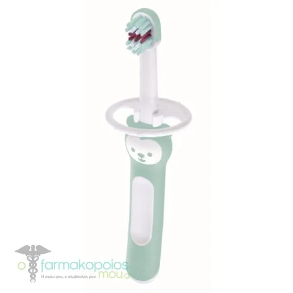 Mam Baby's Brush with Safety Shield 6m+ (606), 1pc - Μπλέ
