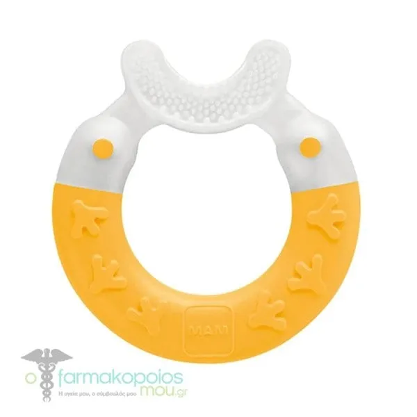 Mam Bite & Brush Teether 3m+, 1pc - Πορτοκάλι