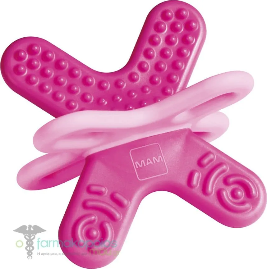 Mam Bite & Relax Phase 2+ Clip Mini Teether 4m+, 1pc - Φούξια