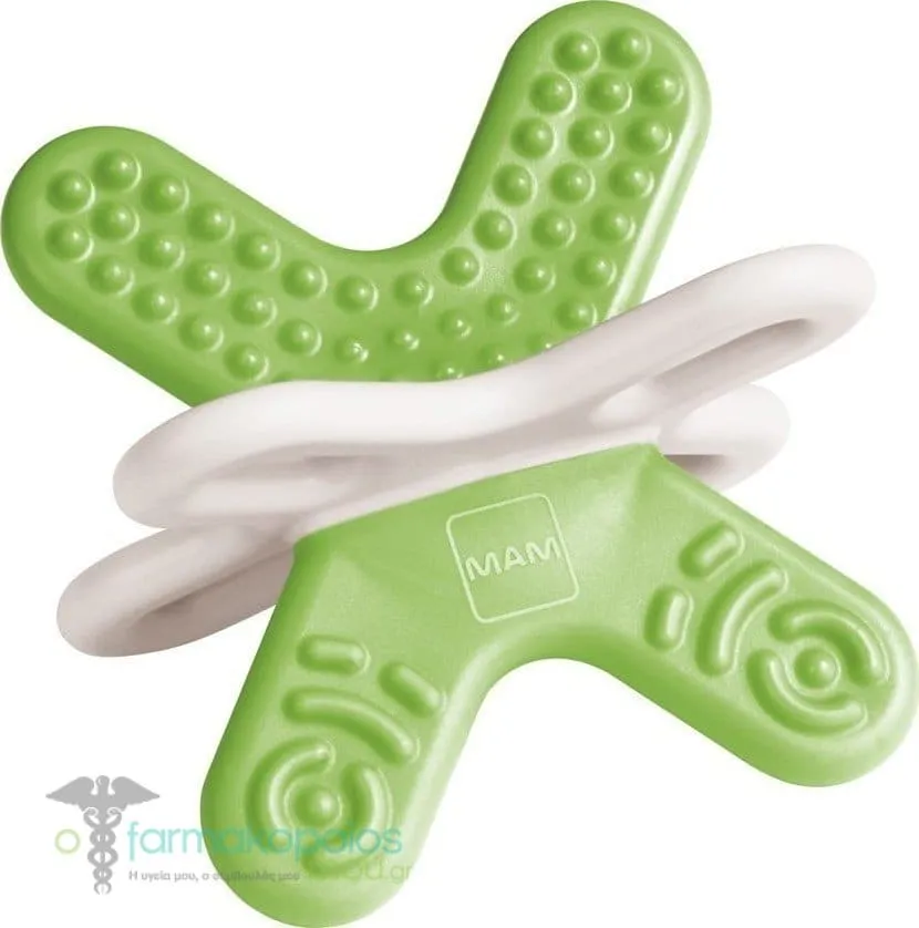 Mam Bite & Relax Phase 2+ Clip Mini Teether 4m+, 1pc - Πρασινο
