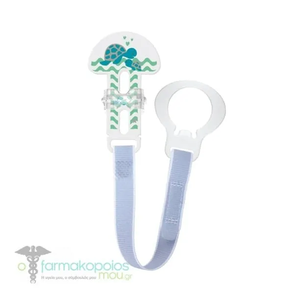 Mam Soother Clip 0m+, 1pc - 022 Χελωνίτσα Λαχανί