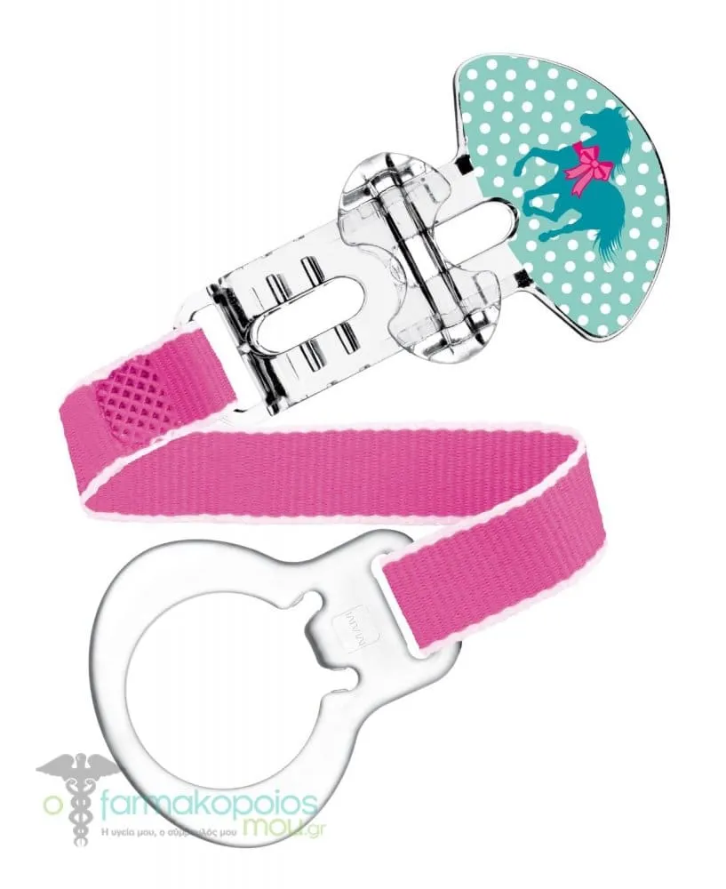 Mam Soother Clip 0m+, 1pc - Ρόζ