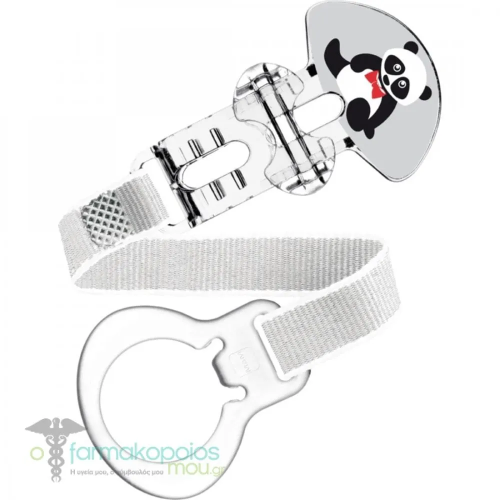 Mam Soother Clip 0m+, 1pc - Γκρί