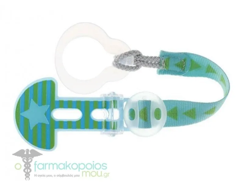 Mam Clip it! & Cover (335) Soother Clip & Teat Cover 0m+, 1pc - Τιρκουάζ