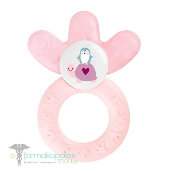 Mam Cooler Teething Ring with Water 4m+, 1pc - Ρόζ