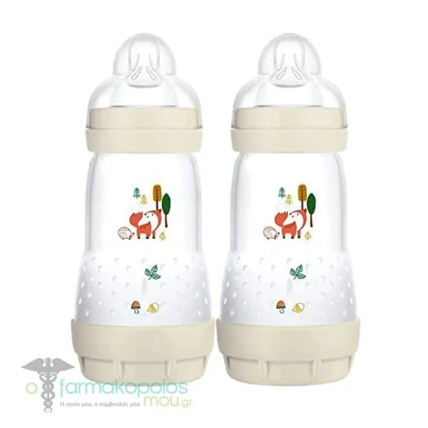 Mam Σετ Baby Bottle Easy Start™ Anti-Colic για 2m+, 2 x 260ml - Άσπρο