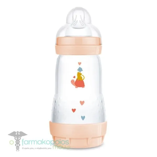 Mam Easy Start Anti-Colic Anti-Colic Baby Bottle 2m+, 260ml - Πορτοκάλι