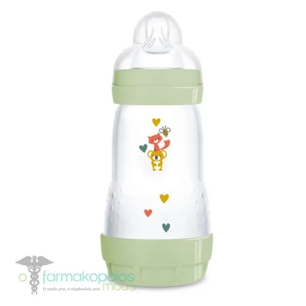 Mam Easy Start Anti-Colic Anti-Colic Baby Bottle 2m+, 260ml - Πρασινο