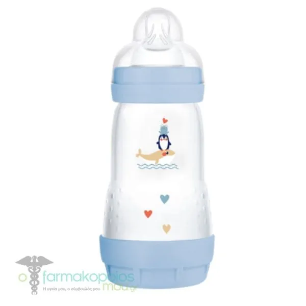 Mam Easy Start Anti-Colic Anti-Colic Baby Bottle 2m+, 260ml - Γαλάζιο