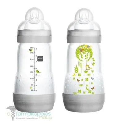 Mam Easy Start Anti-Colic Anti-Colic Baby Bottle 2m+, 260ml - Γκρί