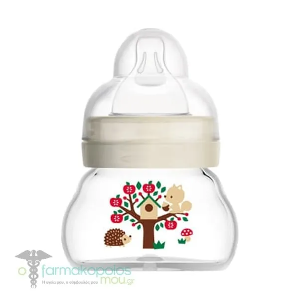 Mam Feel Good Γυάλινο Μπιμπερό 0m+, 90ml - Άσπρο