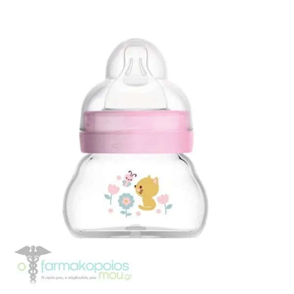 Mam Fell Good Matt Baby Bottle 0m+, 90ml - Ρόζ