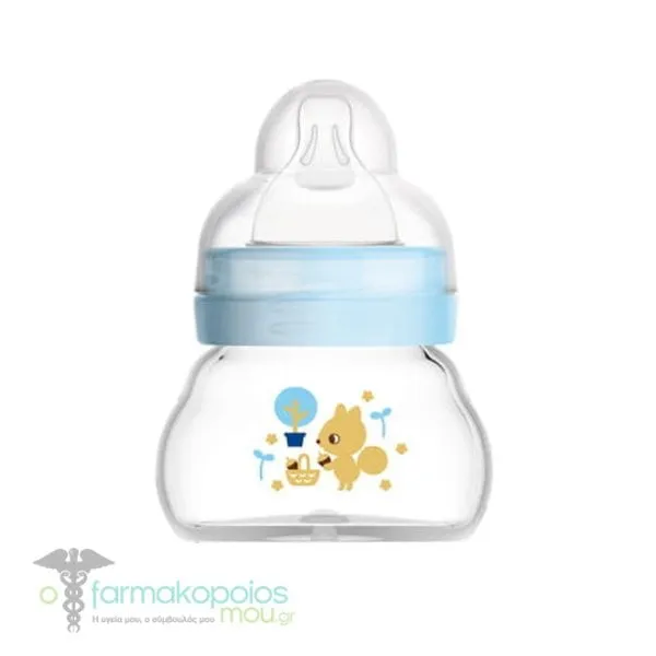 Mam Fell Good Matt Baby Bottle 0m+, 90ml - Γαλάζιο