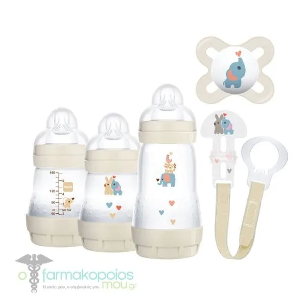 Mam Newborn Gift Set 0+ (No.660), 5pcs - Μπέζ