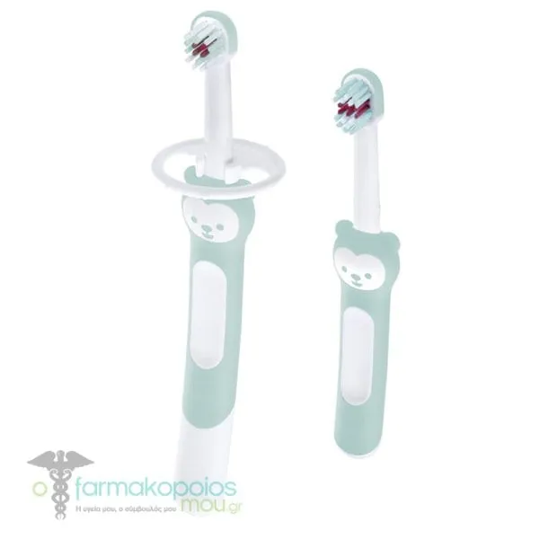 Mam Learn To Brush 608 Set with Safety Shield 5m+, 2pcs - Βεραμάν