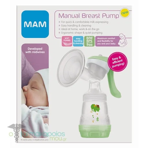 Mam Manual Breast Pump Χειροκίνητο Θήλαστρο, 160ml
