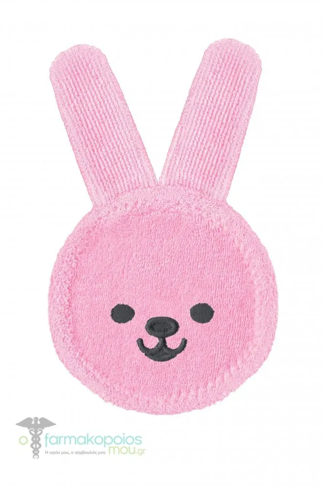 Mam Oral Care Rabbit Finger Mouth Cleaning Glove 0m+, 1pc - Ρόζ
