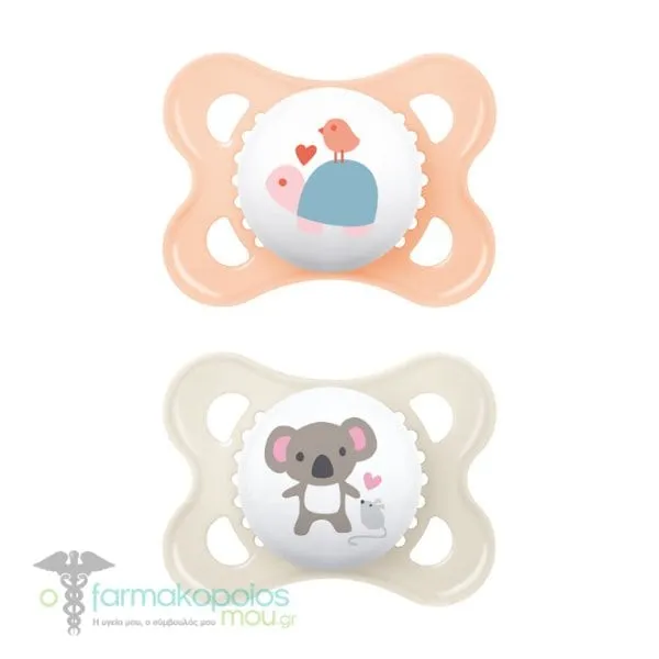Mam Original Orthodontic Silicone Soother 2-6m (100S), 2pcs - Σομόν