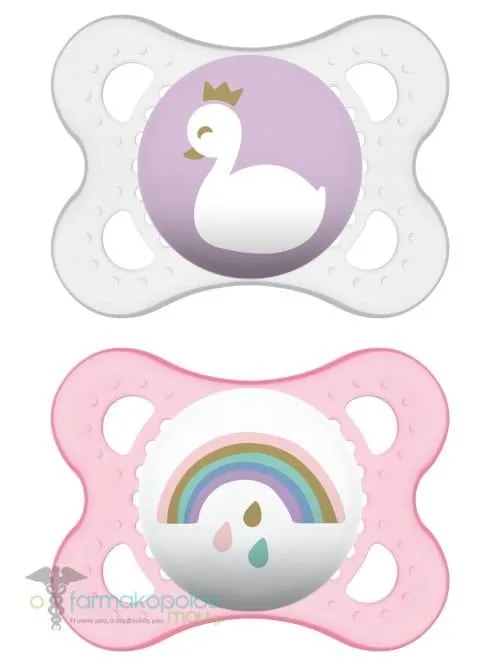 Mam Original Orthodontic Silicone Soother 2-6m (100S), 2pcs - Λίλα