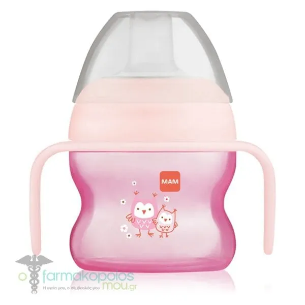 Mam Starter Cup Πλαστικό Ποτηράκι 4m+, 150ml - Ανοιχτό Ροζ