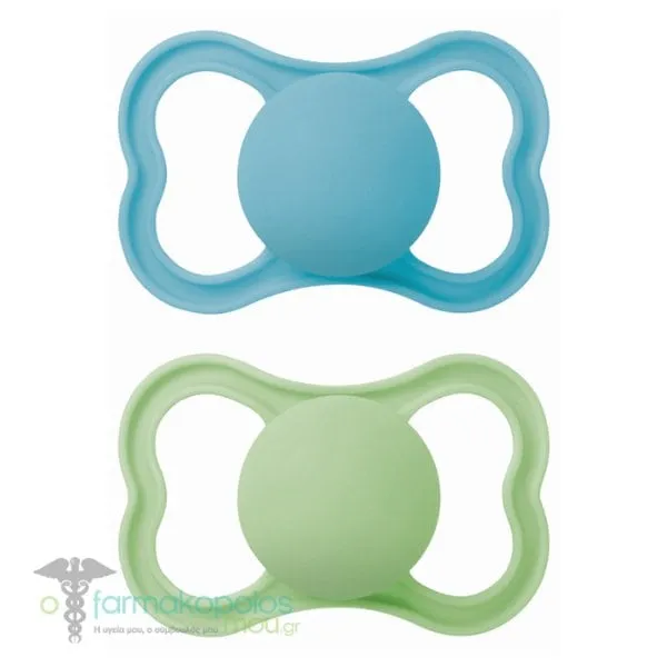 Mam Perfect Silicone Pacifier 6-16m, 2pcs - Μπλε-Πράσινο