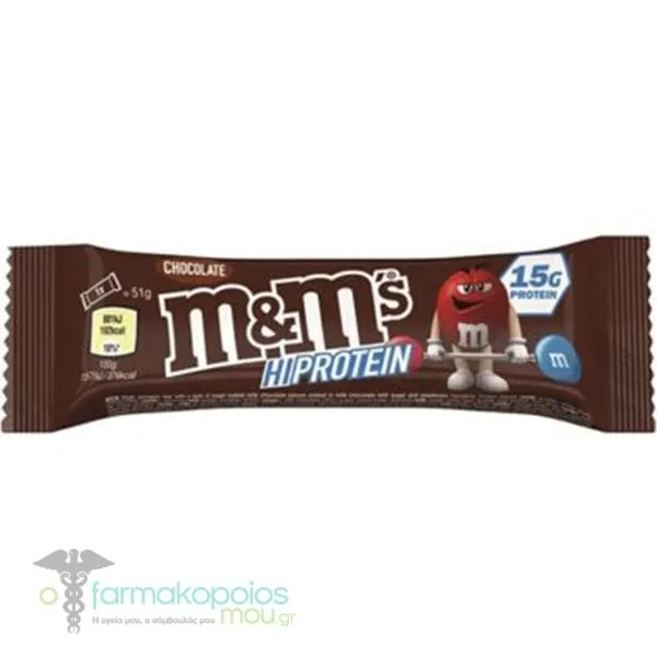 M&M's Hi Protein Bar Chocolate, 51gr