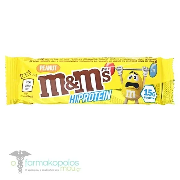 M&M's HiProtein Bar with Peanut Flavor, 51gr