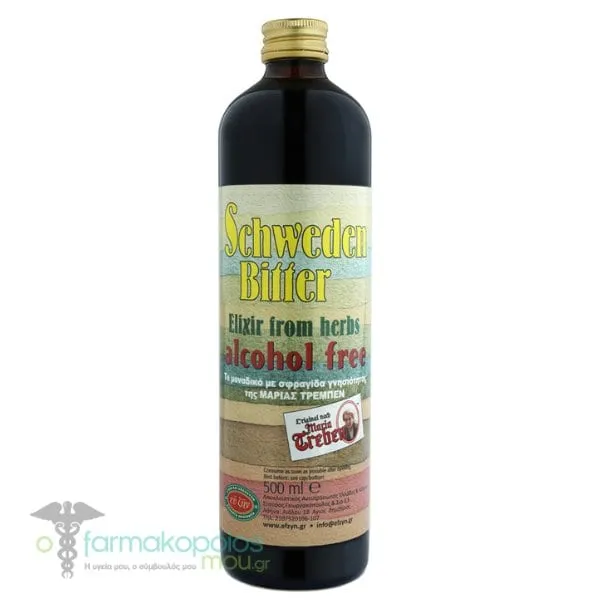 Ef Zin Maria Treben Schweden Bitter Herbal Alcohol-Free, 500ml