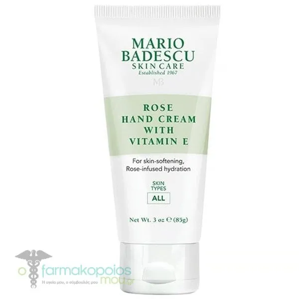 Mario Badescu Rose Hand Cream Κρέμα Χεριών με Βιταμίνη E, 85g
