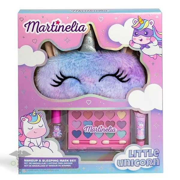 Martinelia Little Unicorn MakeUp Set & Sleeping Mask, 1pc