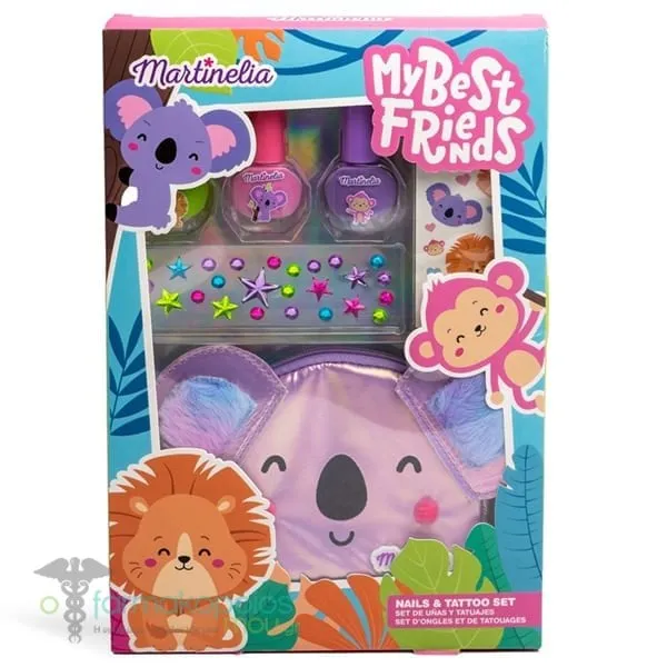 Martinelia My Best Friends Nails & Tatoo Set Koala, 1set