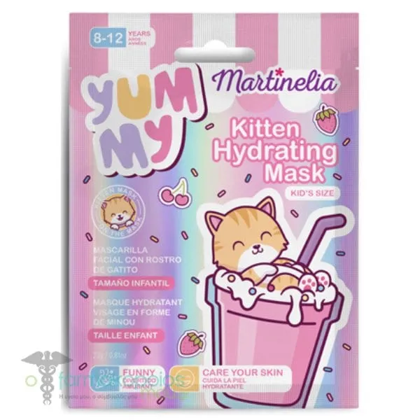 Martinelia Yummy Kitten Face Hydrating Mask, 1pc