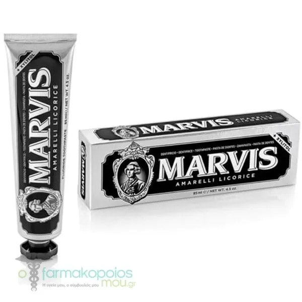 Marvis Amarelli Licorice Οδοντόκρεμα με Γλυκόριζα, Μέντα &amp; Ξυλιτόλη, 25ml