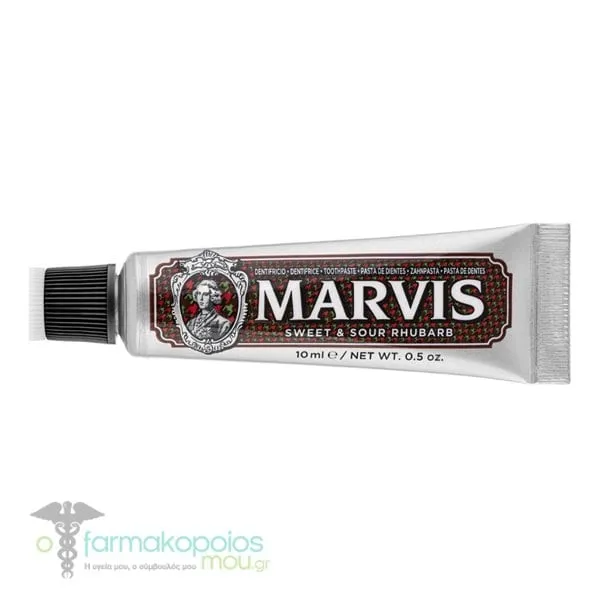 Marvis Sweet & Sour Rhubarb Mini Toothpaste, 10ml