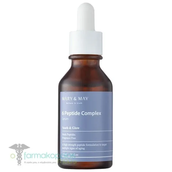 Mary&May 6 Peptide Complex Serum Aντιρυτιδικός Oρός Προσώπου, 30ml