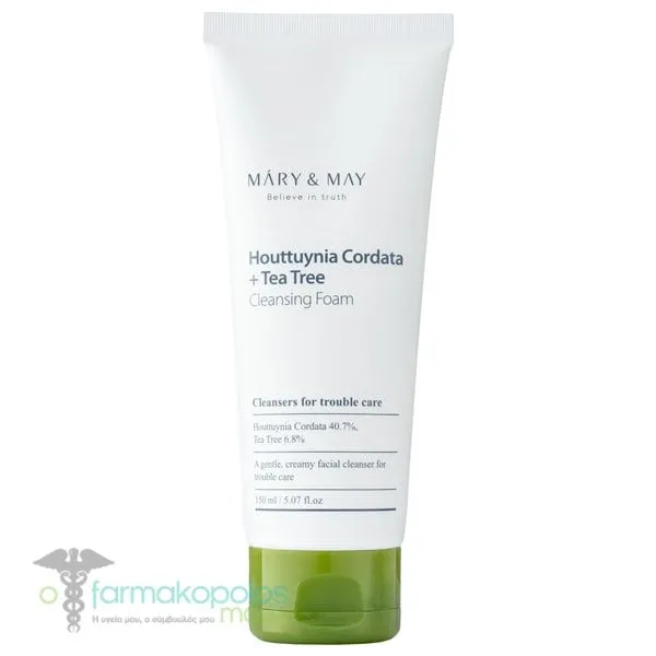 Mary&May Houttuynia Cordata & Tea Tree Cleansing Foam, 150ml