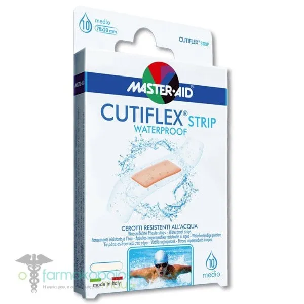 Master-Aid Cutiflex Waterproof Strips 78x20mm, 10pcs